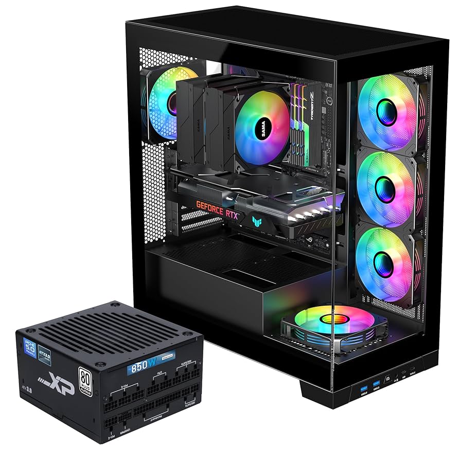 Amazon.com: SAMA NEVIEW 4503 Black Airflow Full Tower Gaming